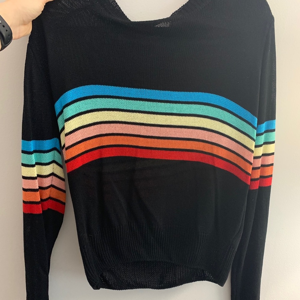 Rainbow light weight sweater